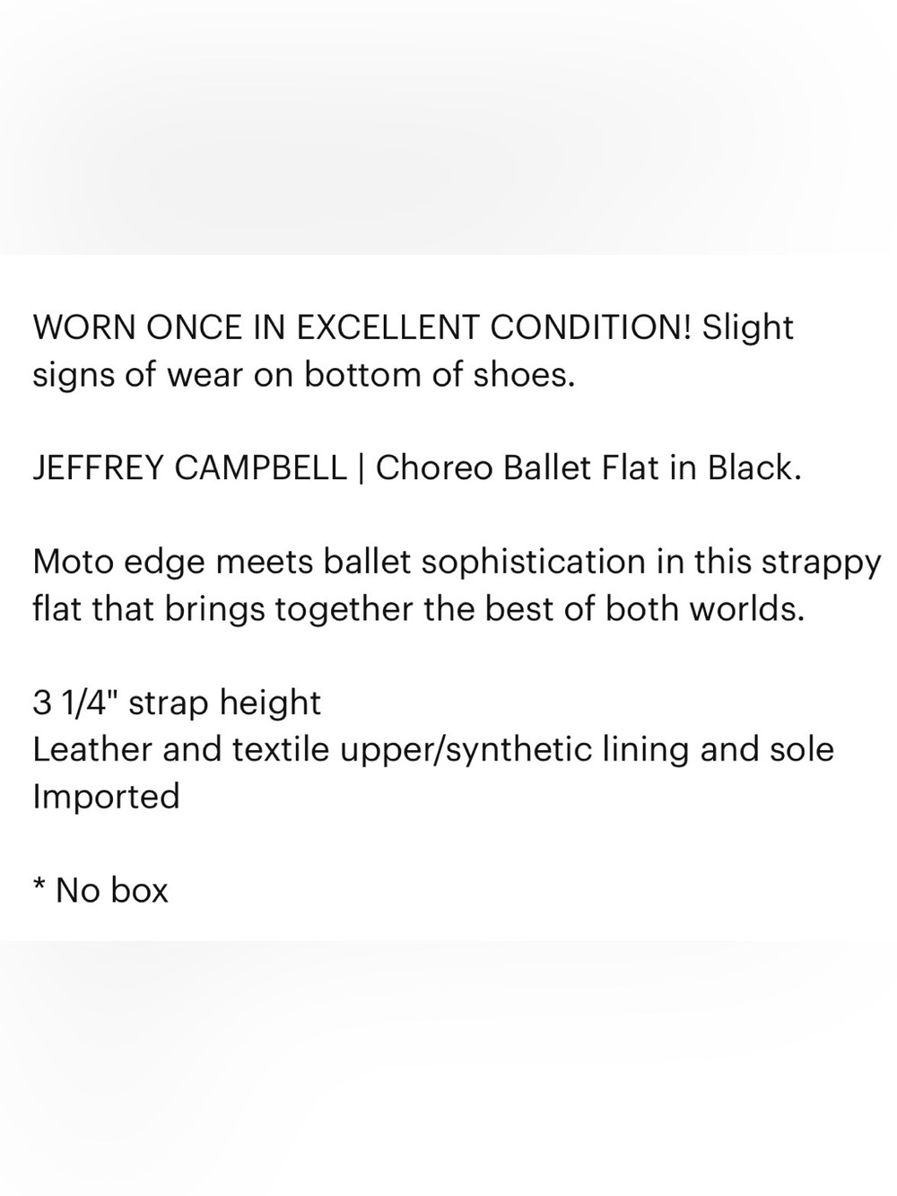 Jeffrey Campbell Choreo Moto Black Satin Ballet Flats 9 Punk Ballerina Mary Jane - Picture 8 of 8